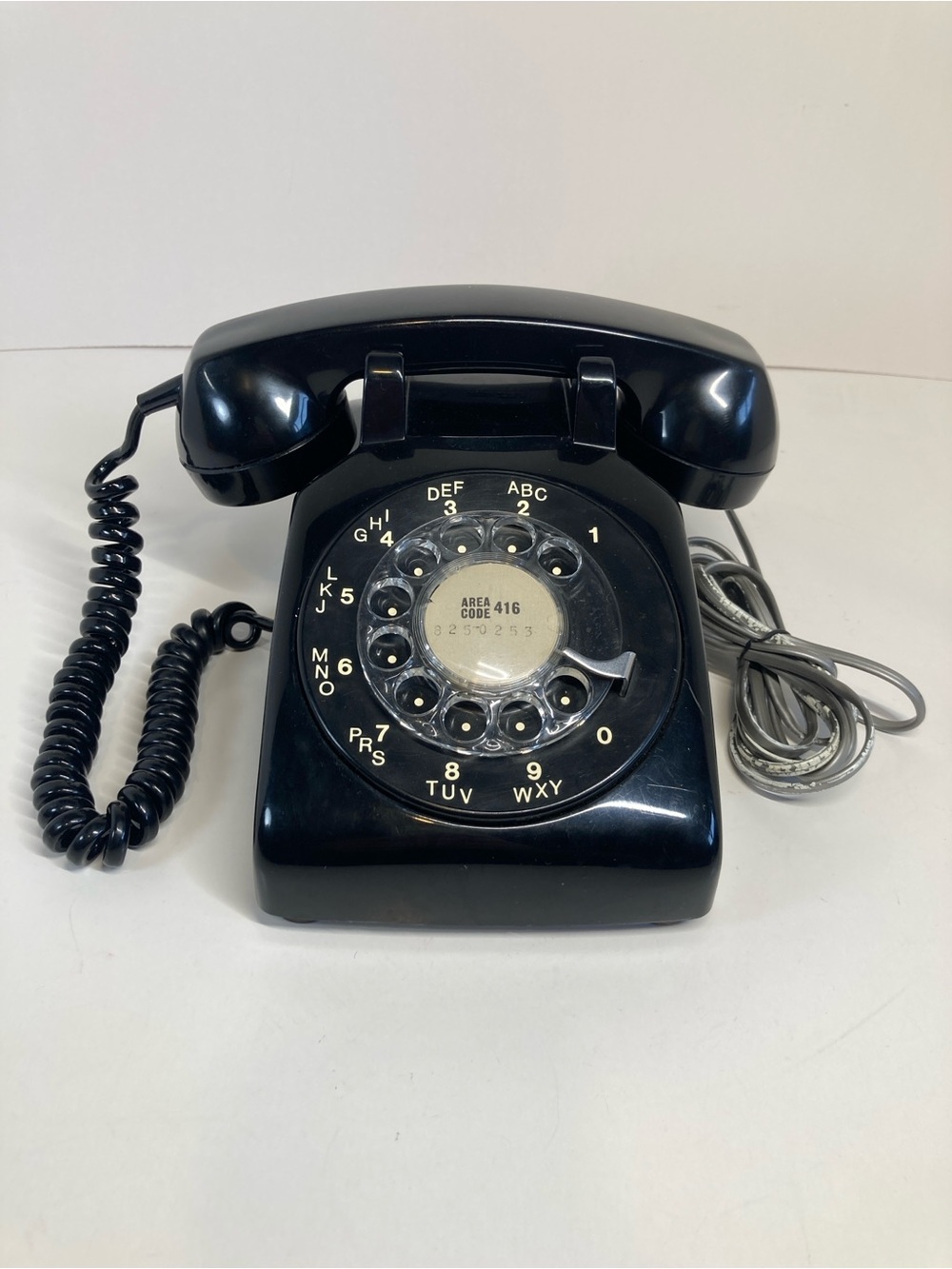 Vintage Northern Electric 500 Rotary Telephone Dial Desktop Black MCM Untested